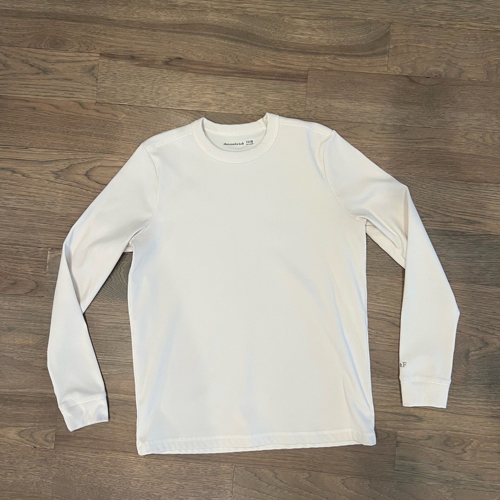 Abercrombie kids White Long Sleeve Shirt size 17/18 like new! - Picture 2 of 5
